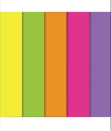 Bloco Para Educacao Artistica Fluorescente 5 cores A4 50f – VMP - Papelaria  Criativa