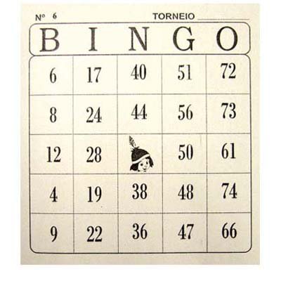 Jogo Bingo, Coluna, 24 Cartelas, Multicor