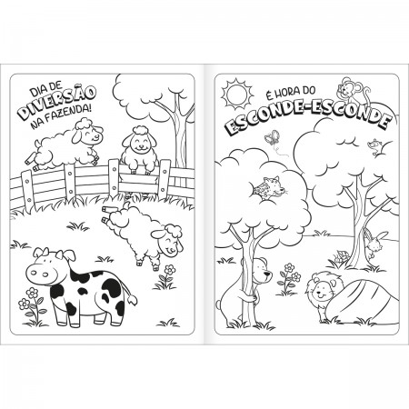 Livro Para Colorir Das Crianças S Com Animais Dos Desenhos