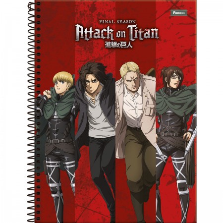 Caderno Attack On Titan Shingeki No Kyojin 1 Materia 96folha