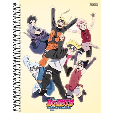 Caderno de Desenho Cartográfia Espiral Anime Naruto 1 Matéria 60 Folhas São  Domingos