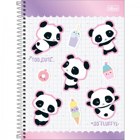 Caderno Cartografia & Desenho Panda Lovely Friend - Tilibra