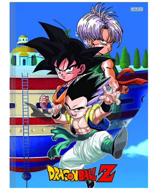 Caderno Universitário Capa Dura Dragon Ball 1 Matéria Sd