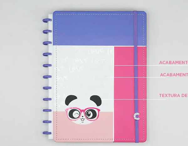 Caderno com 19 Desenhos de Panda para Colorir